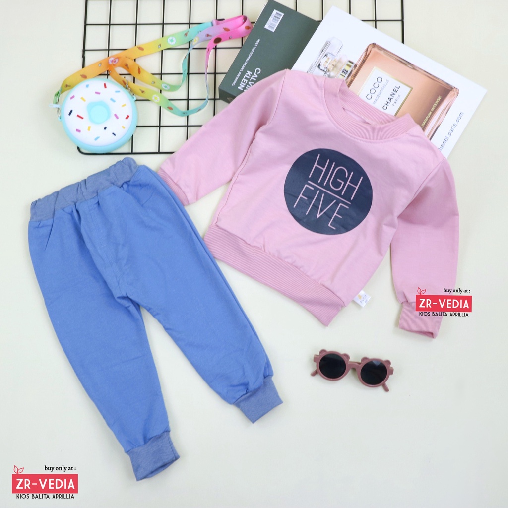 Set Ye Joon uk Bayi - 4 Tahun / Setelan Anak Gaya Korea Kualitas Import Balita Laki Perempuan Sweater Jogger Korean Style ZR Vedia