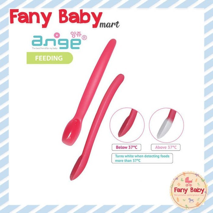 ANGE HEAT SENSITIVE FEEDING SPOON WITH CASE