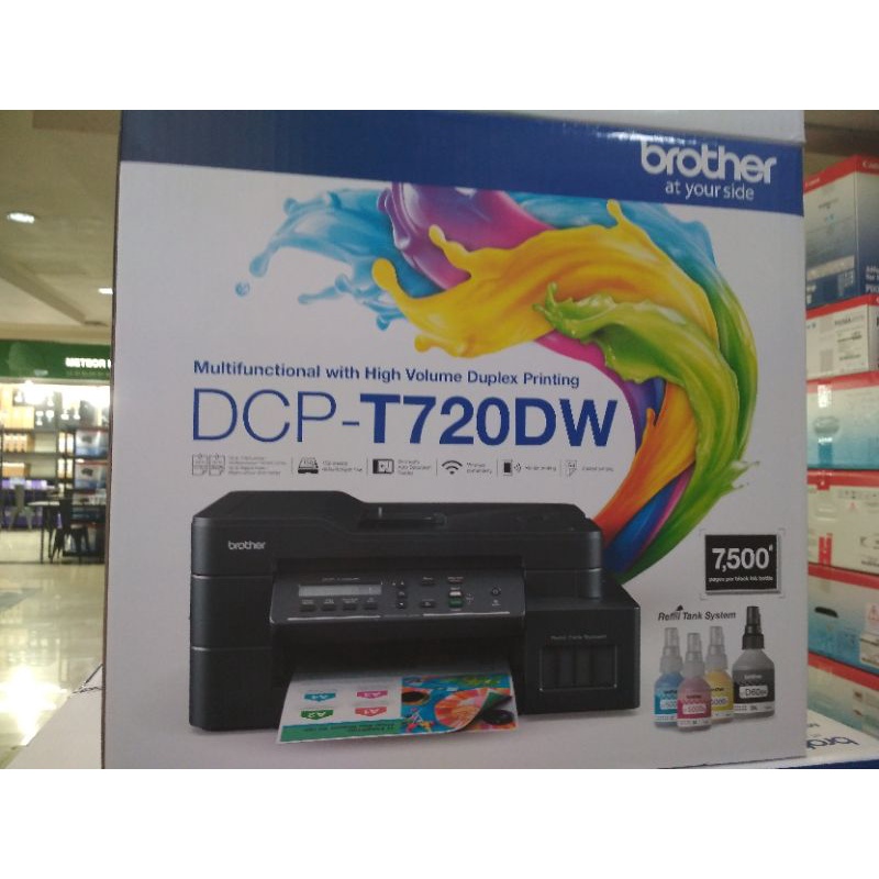 printer brother ink tank dcp t720dw print scan copy wifi adf duplex