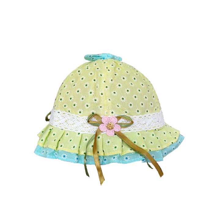 Topi Anak / Topi Newborn Flower Baby (Kuning)