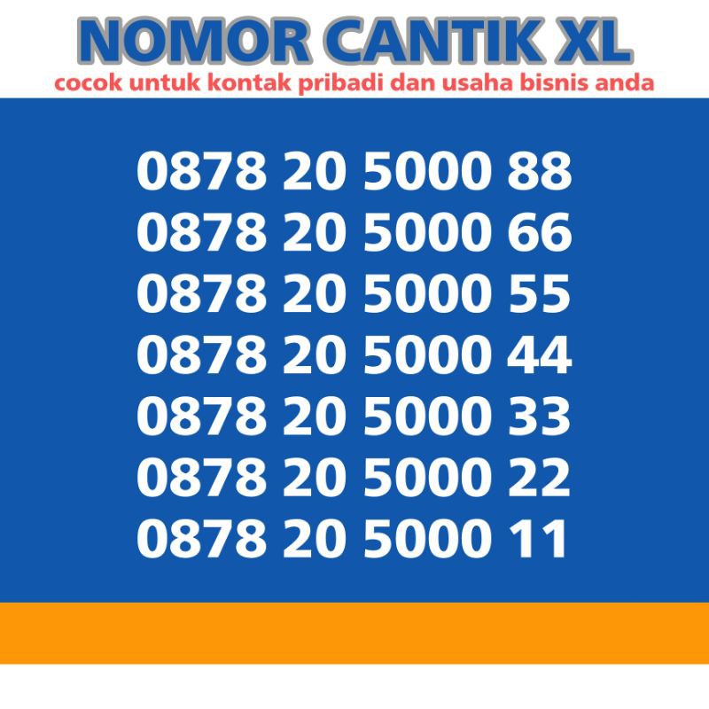 Nomor cantik XL super istimewa hoki nomer cantik XL perdana cantik XL
