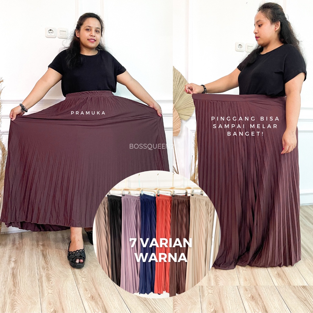 Rok Plisket Premium BIG SIZE XXL 100% Hyget Super / Rok Plisket Rempel