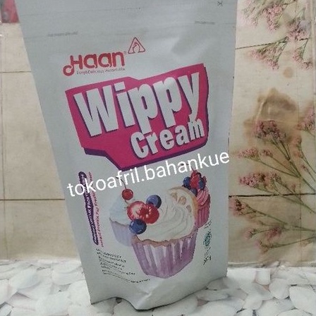 

wippy cream haan 200g whipcream haan bukan pondan