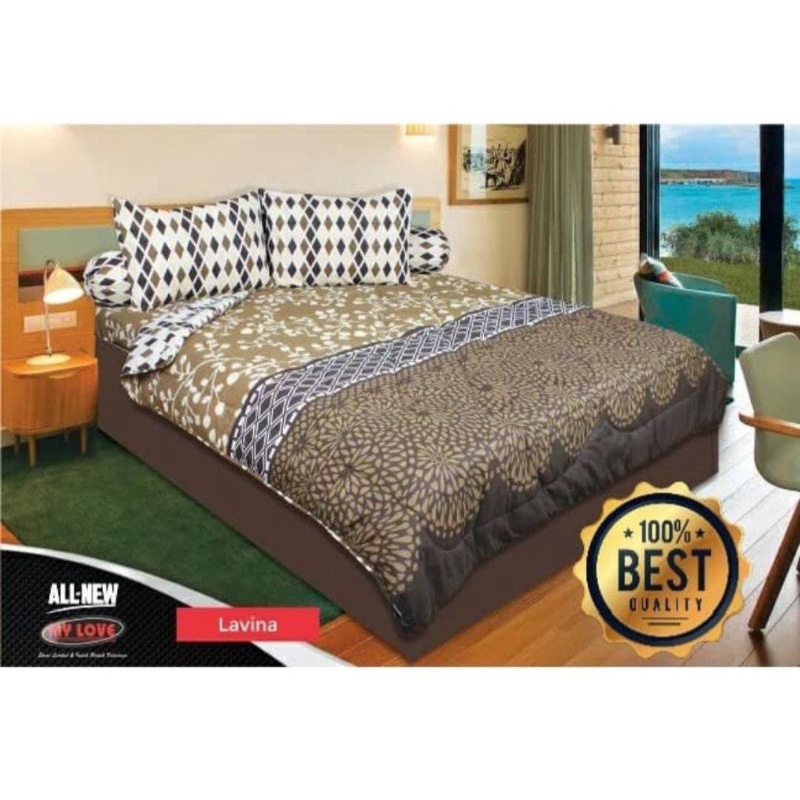 BED COVER SET SPREI MY LOVE LAVINA KING SIZE ORIGINAL