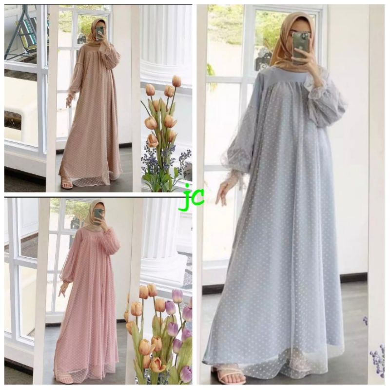 JC/ZR- Hanabi dress / Maxi Hanabi / Gamis Maxi Murah