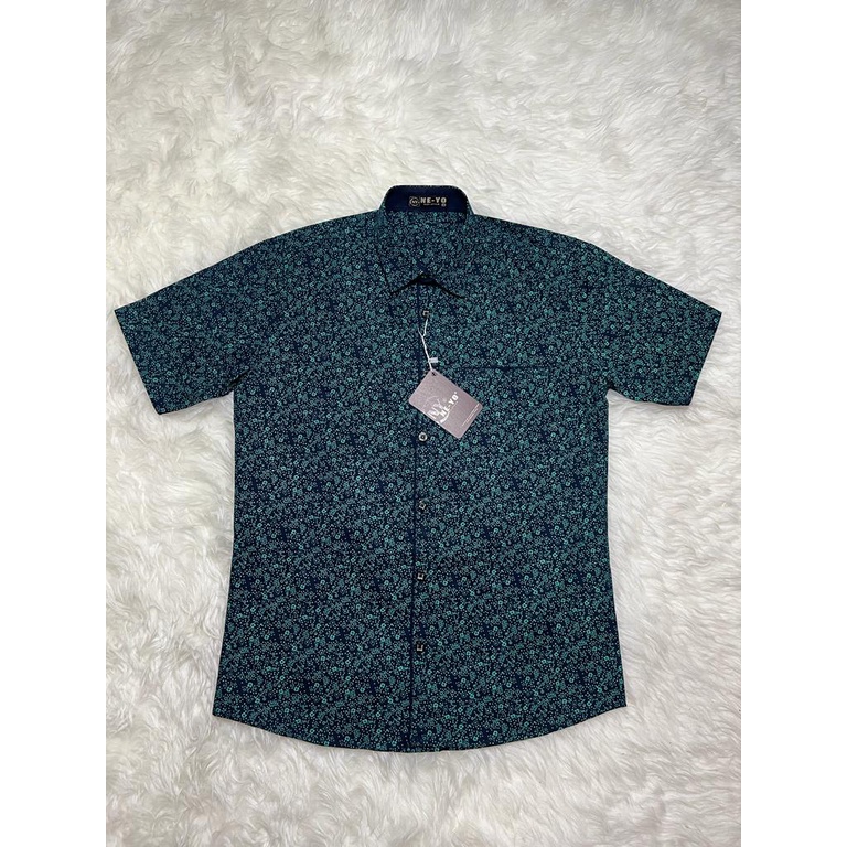 Kemeja Pria Korea Bahan Licin Bapak Bapak Biru Kuning Premium W3S5 Polos Polos Abu Abu Lilac Kerah S