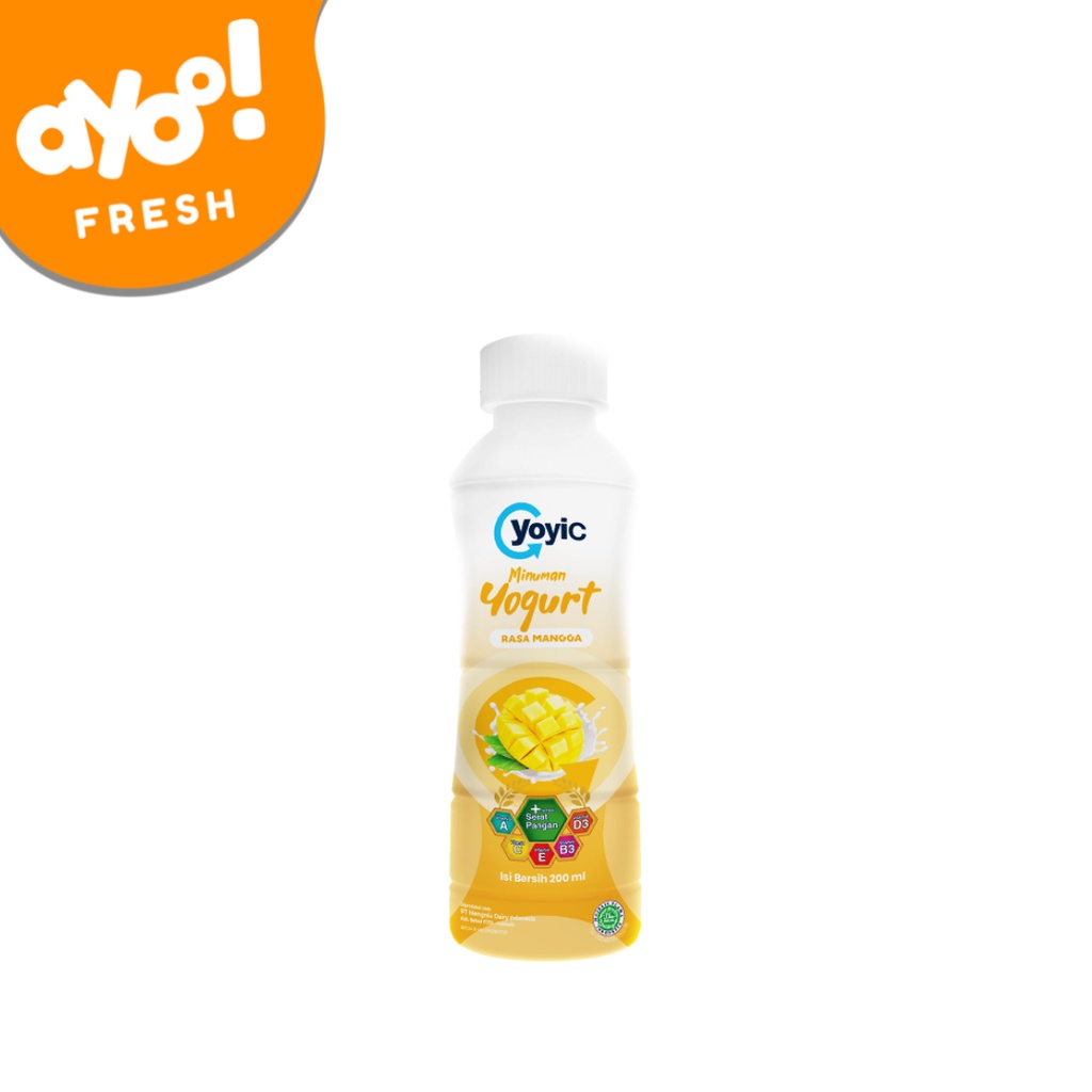 YoyiC Yoghurt Drink Mango 200 ml Botol