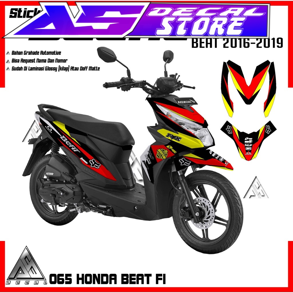 065 DECAL STIKER FULL BODY CUSTOM MOTOR BEAT FI 2019- 2019