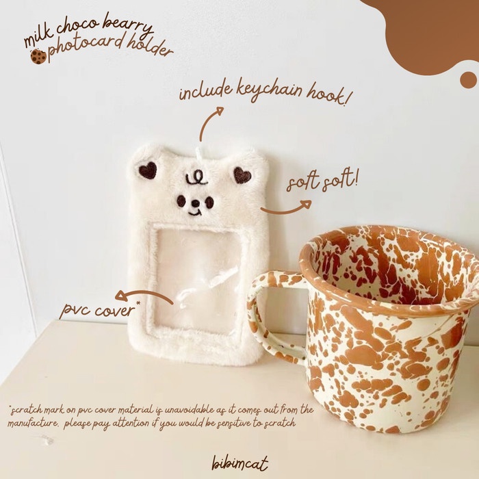 

Mantap Milk Choco Bearry Photocard Holder / Pc Card Holder Bagus