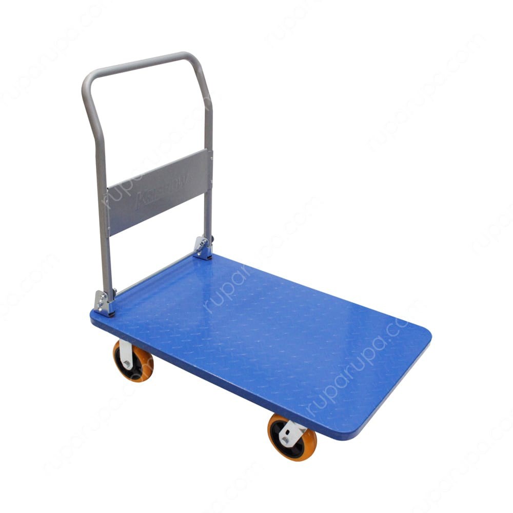 KRISBOW 700 kg troli Fiber/trolley/hand truck/dorongan lipat barang