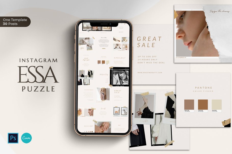 Essa Instagram Puzzle - Adobe Photoshop