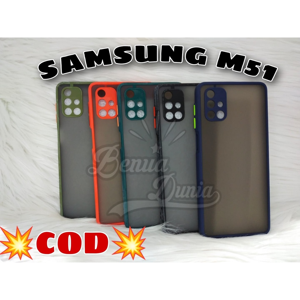 CASE MATTE SAMSUNG M31 -SAMSUNG M51 // CASE DOVE MY CHOICE RING KAMERA - BD