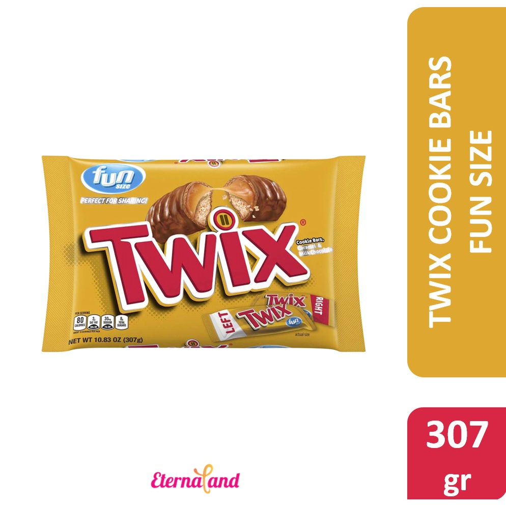 

Twix Cookie Bar Fun Size - Coklat karamel impor