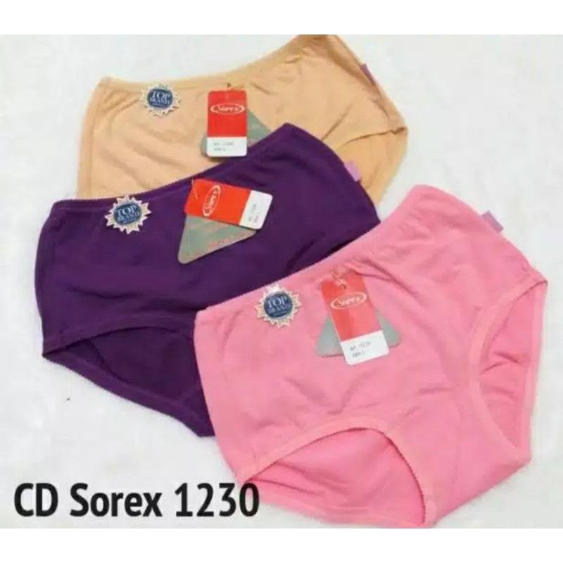 1pcs_SOREX celana dalam WANITA 1230 size M.L.EL.QL/ celana dalam sorex super soft / sorex