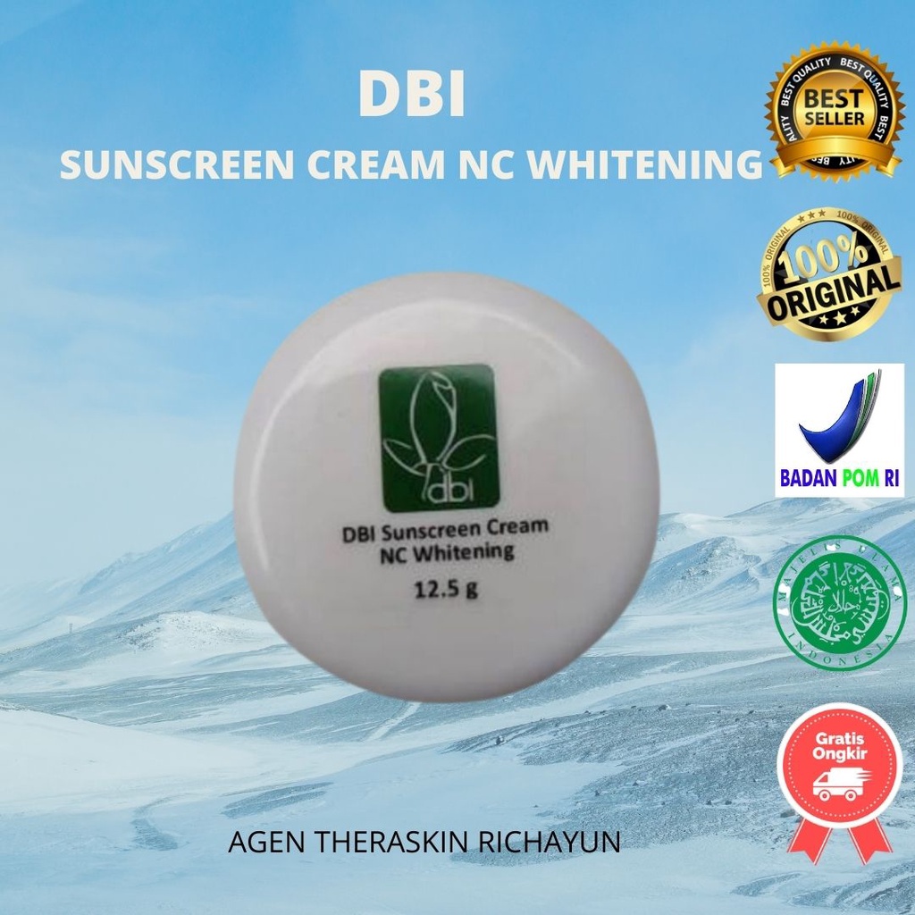 DBI Sunscreen Cream NC Whitening Putih / Natural coklat