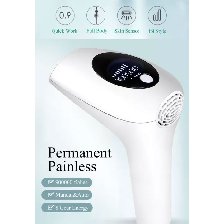 IPL Laser Epilator Permanent Hair Removal 900000 Flashes - AM001 - White