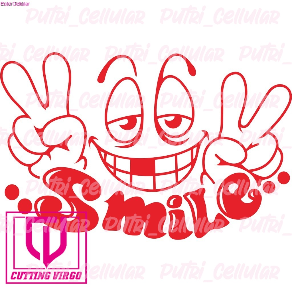 

Cutting sticker motor dan mobil Smile B 7662