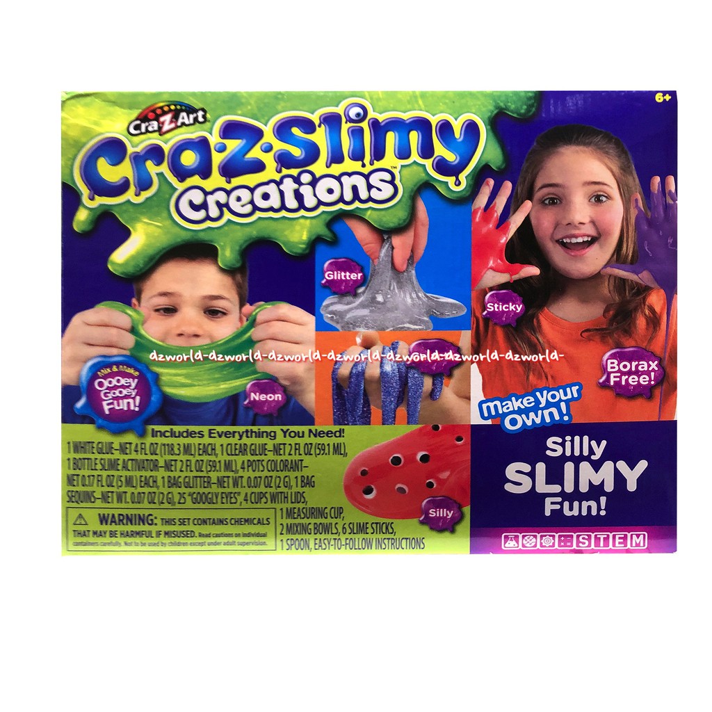 Craz Art Craz Slimy Creation Silly Slimy Fun Peralatan Mainan Membuat Slime