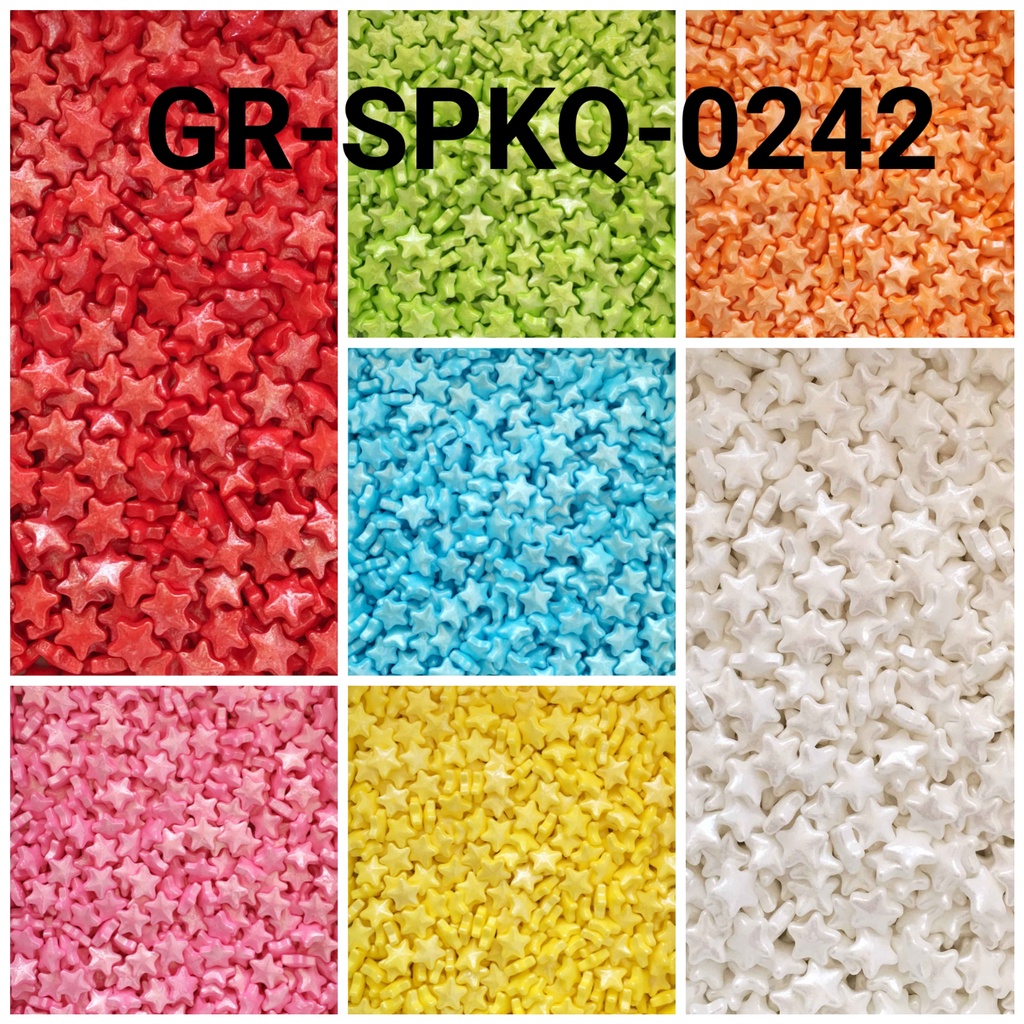 

GR-SPKQ-0242 Sprinkles sprinkle sprinkel 250gr bintang orange merah yamama baking grosir murah sprinkles cake dekorasi mutiara trimit decoration story sprinklestory sprinklesstory sprinkle story yamama baking