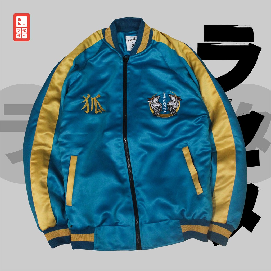 SUKAJAN - KITSUNE BLUE SATIN