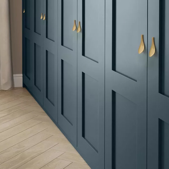 Handle Lemari Gagang Pintu Lemari Tarikan Pintu Minimalis Knob Handle Door Cabinet Leaf Gold 1 PC