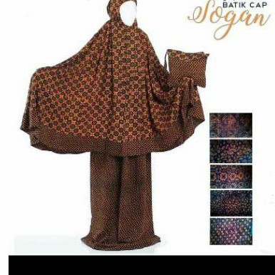 mukena batik cap tulis jumbo telekung rukuh dewasa alat sholat oleh oleh jogja