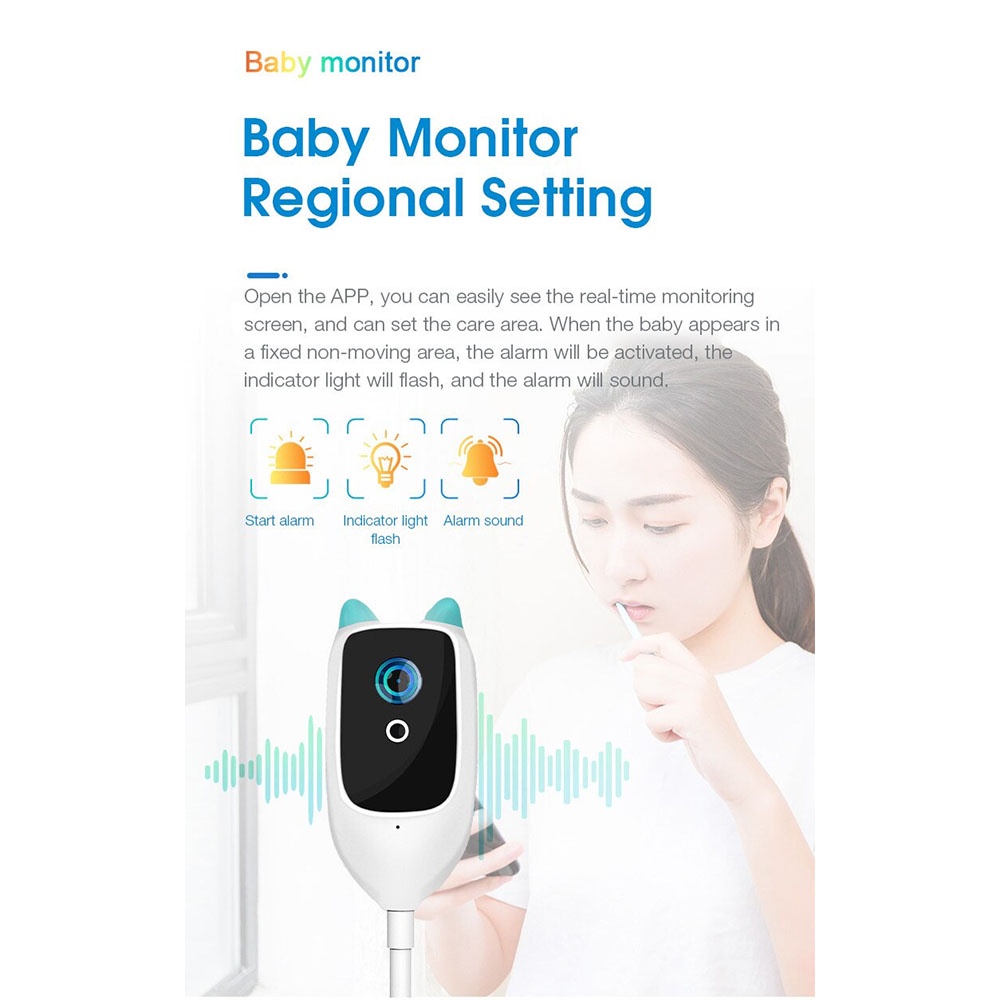 Xiaovv Kamera Pengawas Bayi Baby Monitor CCTV WiFi 2K - XVV-3130S-BM-C1 - White