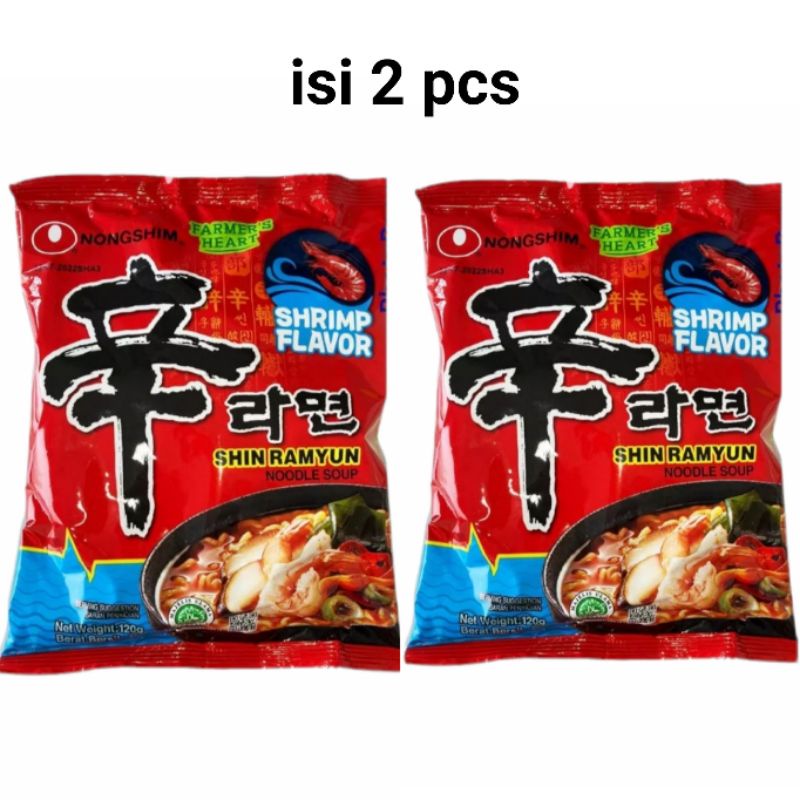 

Nongshim Shin Ramyun Shrimp 2 × 120 gr || Ramen Halal || Nongshim Ramen