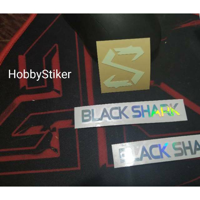 Stiker logo black shark xiaomi glow in the dark untuk Stiker logo black shark xiaomi glow in the dark untuk