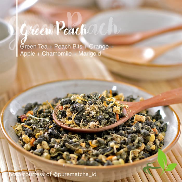 

Artisan Cafe Tea Teh Buah Green tea Peach Orange Apple Chamomile 50gr - tth1812