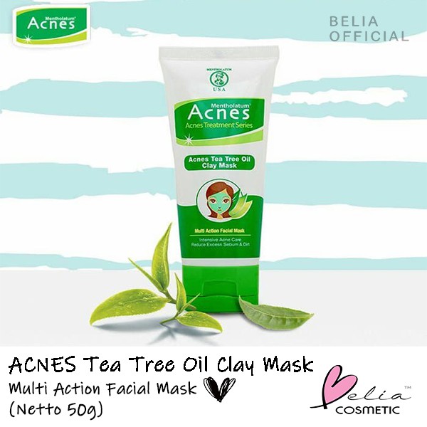 ❤ BELIA ❤ Acnes Tea Tree Oil Clay Mask (Facial Masker Wajah 50g)