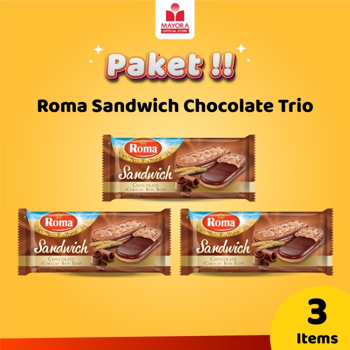 

4eh Roma Sandwich Chocolate Trio 60Jhh