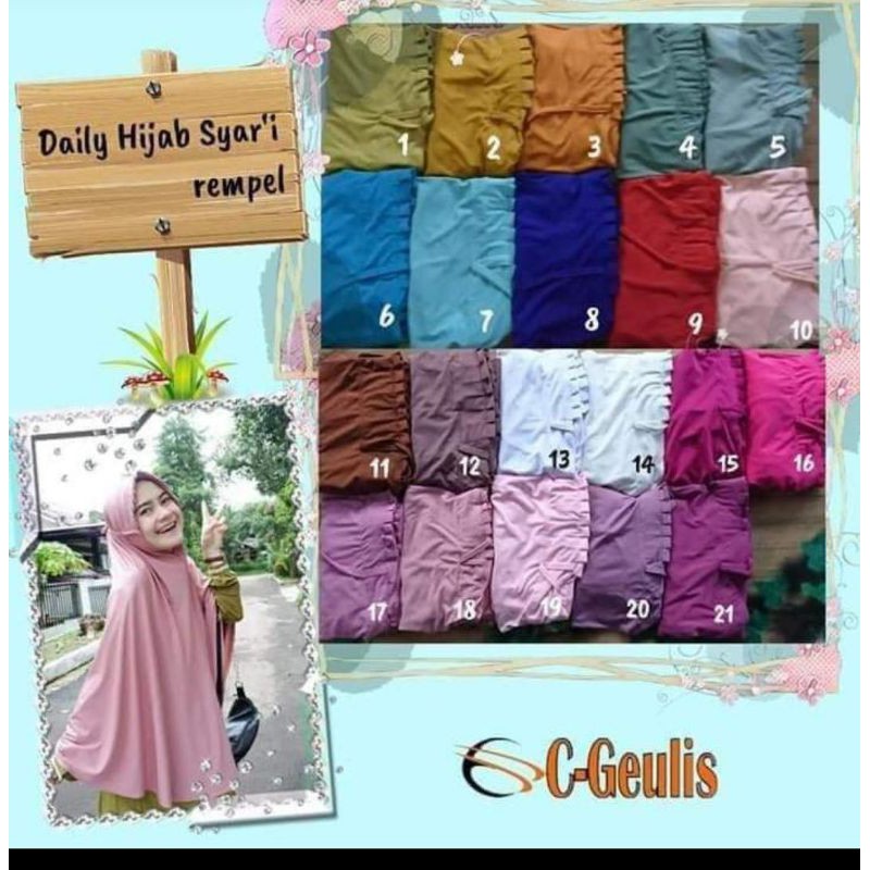 hijab syari rempel c geulis jumbo