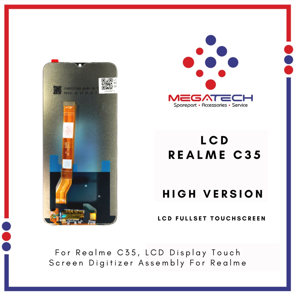 LCD Realme C35 Fullset Touchscreen