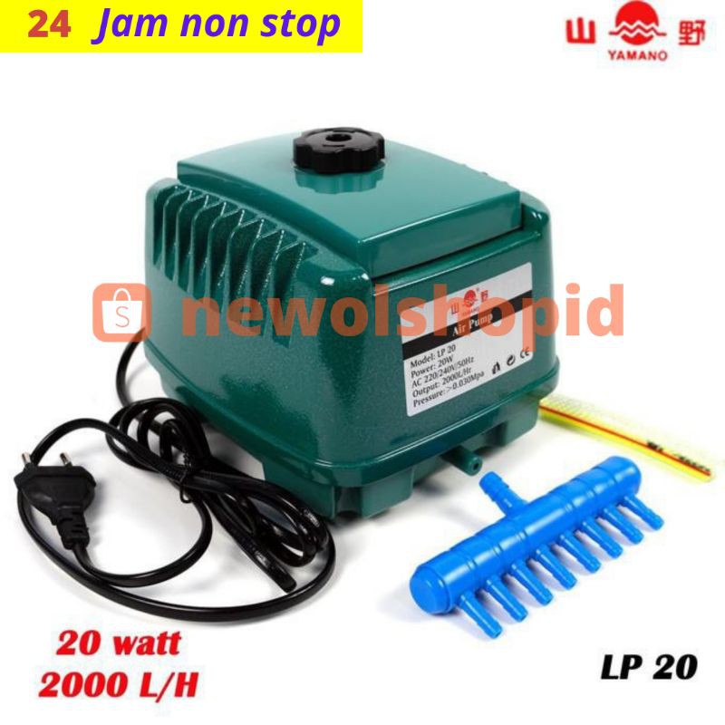 Mesin Udara Pompa Udara Aerator Kolam yamano LP 20 mesin Aerator besar 8 cabang