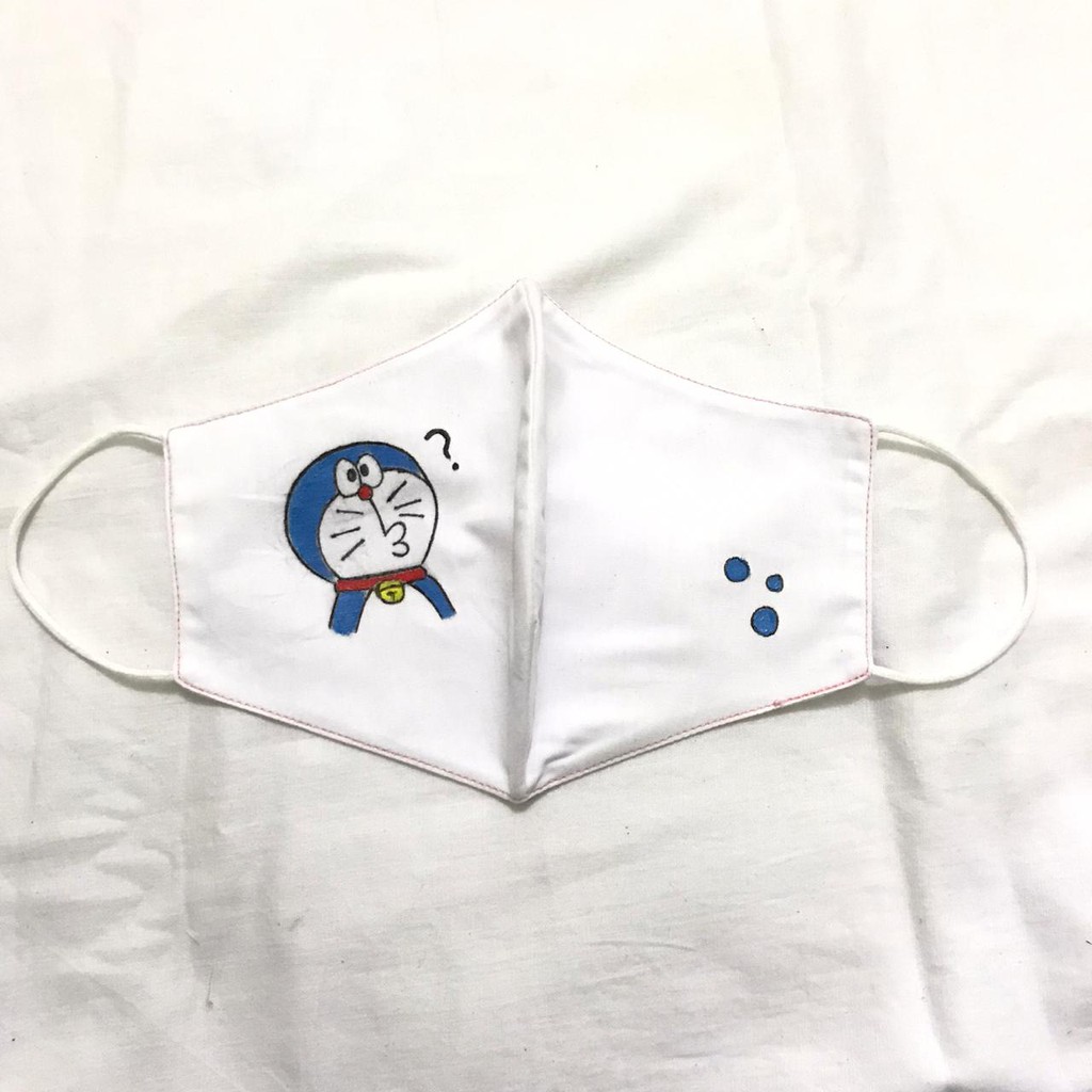 

Masker Lukis Doraemon White