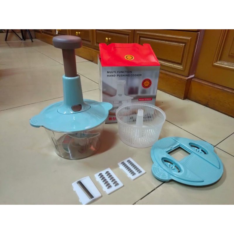 Blender Capsul kapasitas 1,5L- Blender Gilingan Daging Buah Sayur Serbaguna + 4 mata pisau