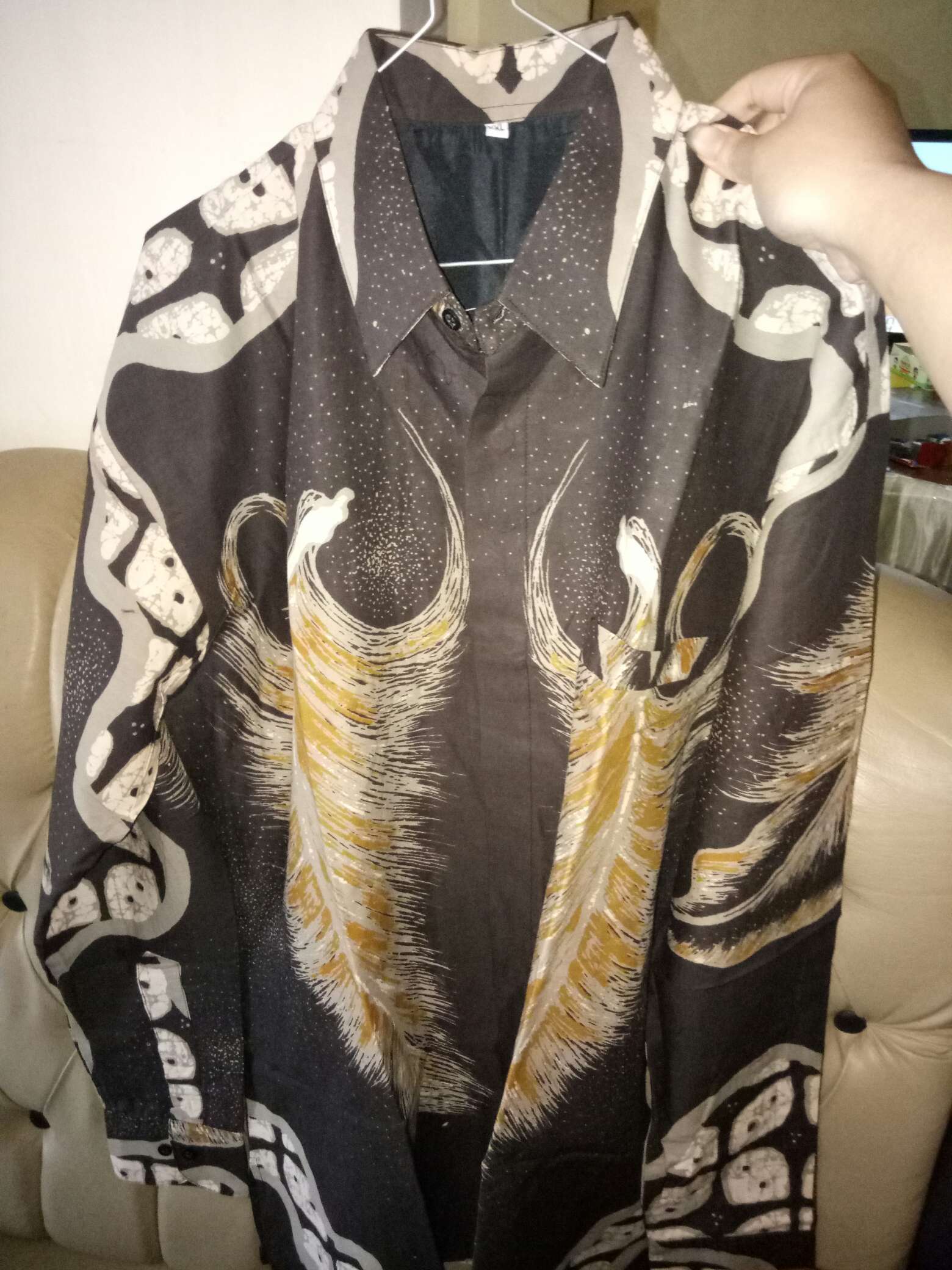 Pandji Kemeja Batik Pria Lengan Panjang Full Furing Bahan Katun Sragenan By Kanaya