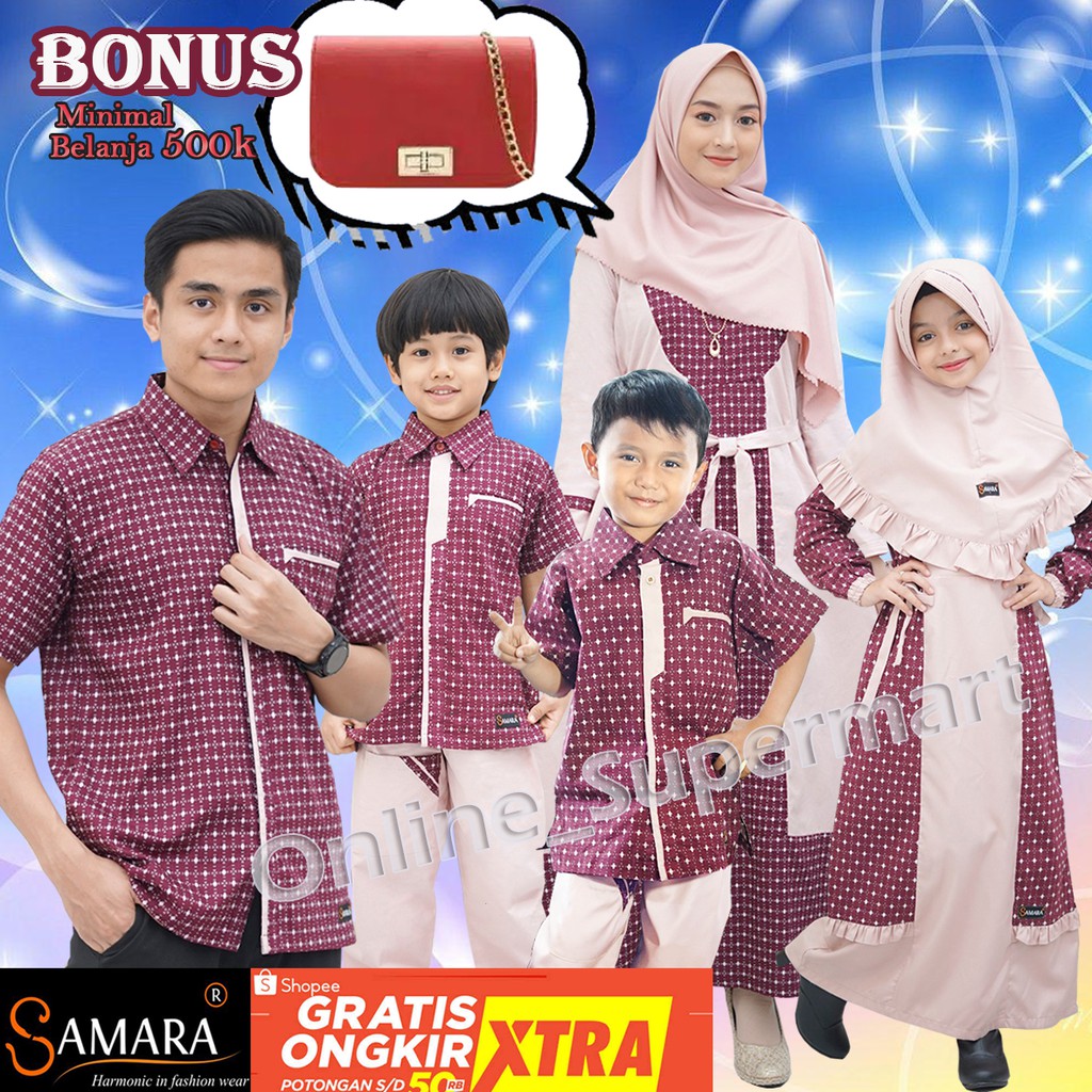 Baju Muslim Pasangan Lebaran Terbaru Sarimbit Keluarga Terbaru