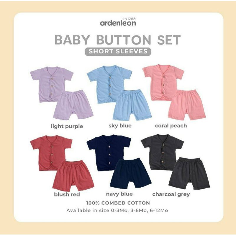 ardenleon baby button set