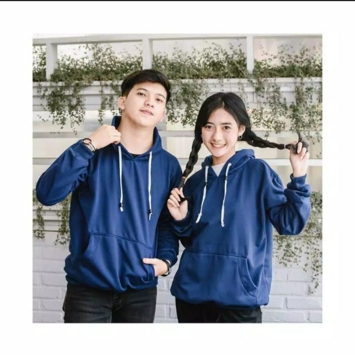 Jaket Sweater Hoodie Polos Pria Wanita Murah