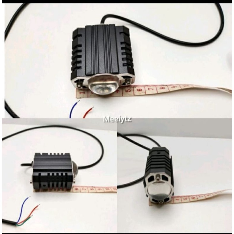 Lampu tembak IBRIGHT Laser LED D2 mini kotak 2 WARNA HIGH LOW putih kuning waterproff