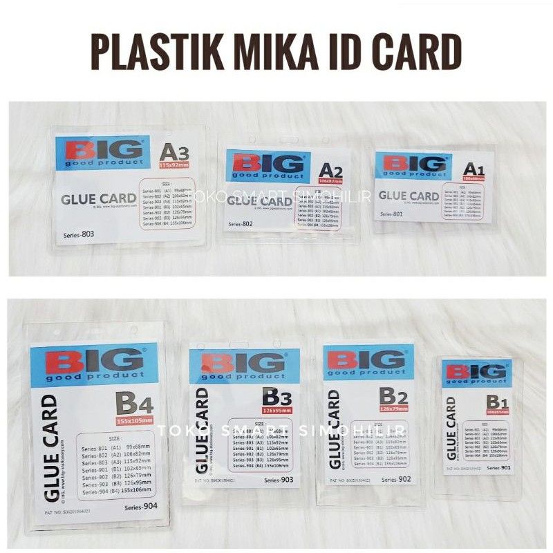 

PLASTIK MIKA ID CARD/KEPLEK MIKA/ID CARD MIKA
