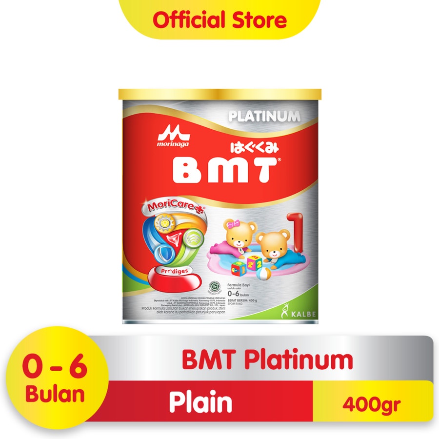 Morinaga BMT Platinum 1 Tahap 1 ( 0 - 6 bulan ) Tin Kaleng 400gr