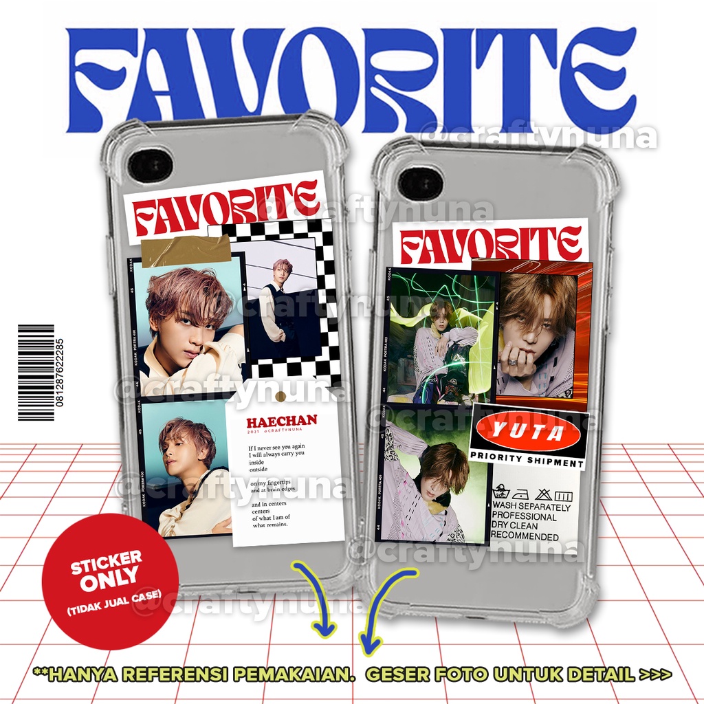 (NC-023) NCT 127 FAVORITE Aesthetic Sticker set Classic &amp; Catharsis ver stiker collectibles case hp album repackage deco estetik bucin kpop fanmade