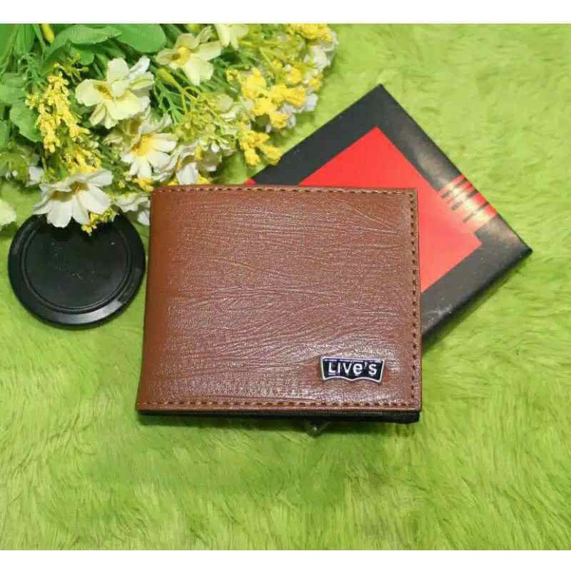 DOMPET KULIT SINTETIS LIPAT PRIA / DOMPET PRIA LEVIS