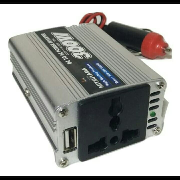 TERBARU~Mitsuyama Power Inverter 300 Watt Adaptor DC12V-AC220V / Inverter Mitsuyama MS-INV300W | FMS