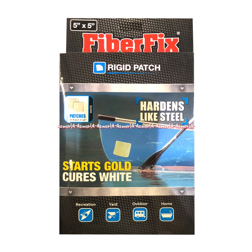 Fiberfix Rigid Patch Hardens Like Steel Plester Lakban Tambal 5 Inch