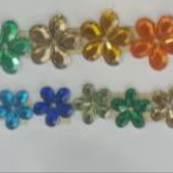 Paling Dicari.. Batu payet motek kristal akrilik bunga