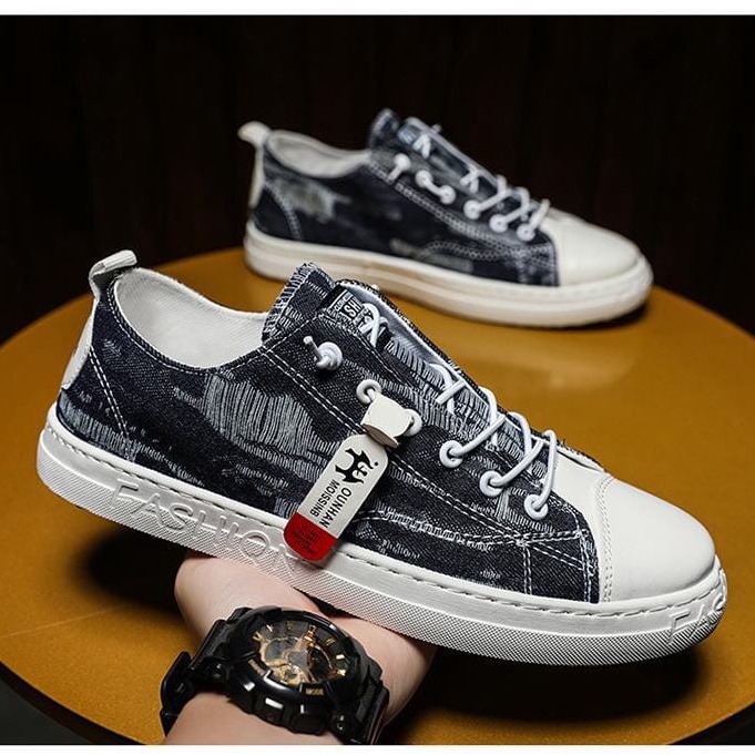 TBIG [COD] Sepatu Canvas Pria FULLER Sepatu Import Murah Pria Casual Sekolah Kuliah Kerja
